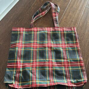 J crew plaid tote